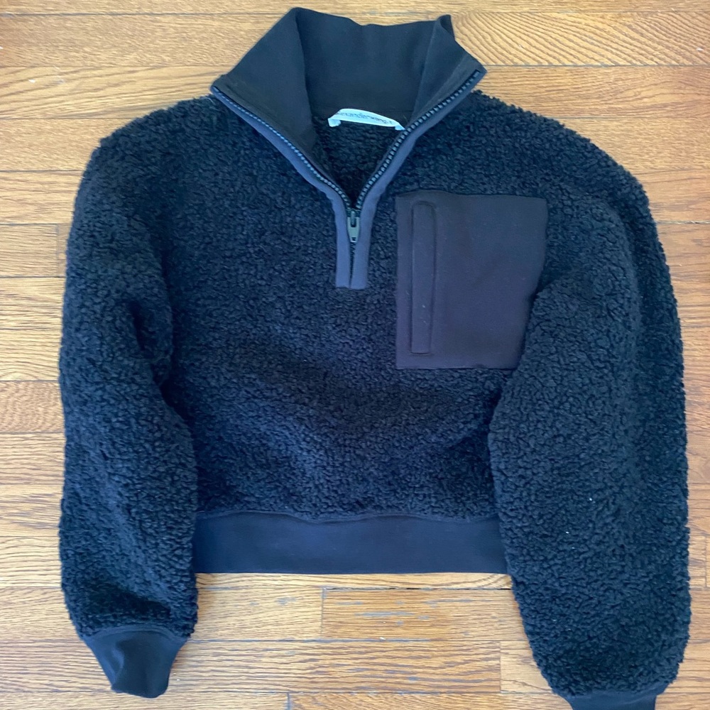 Alexander wang fleece quarter zip xs